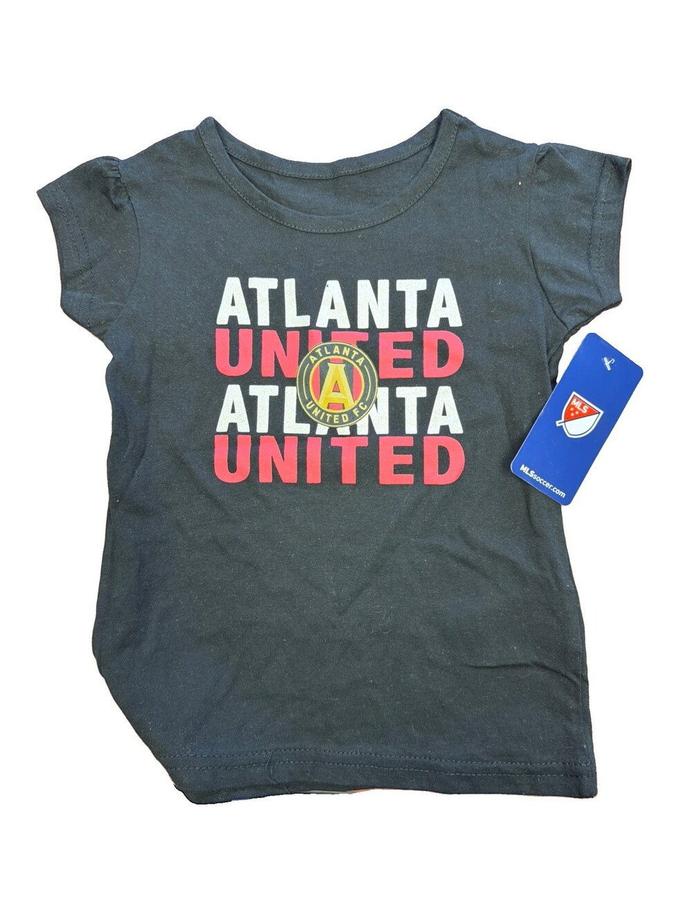 NWT MLS Atlanta United FC Toddler Girls T-Shirt Black Size 3T G005